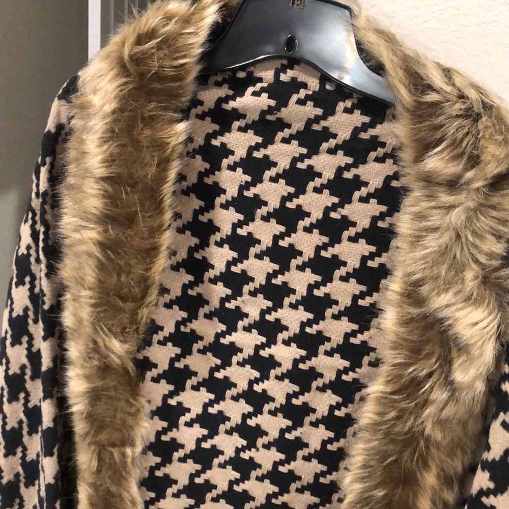 Pure wool poncho